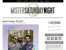 Tablet Screenshot of mistersaturdaynight.com